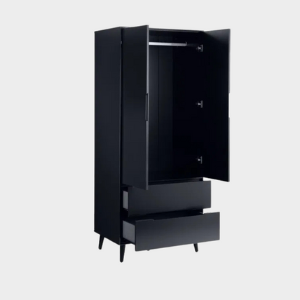 Alicia Wardrobe 2 Door 2 Drawer Anthracite