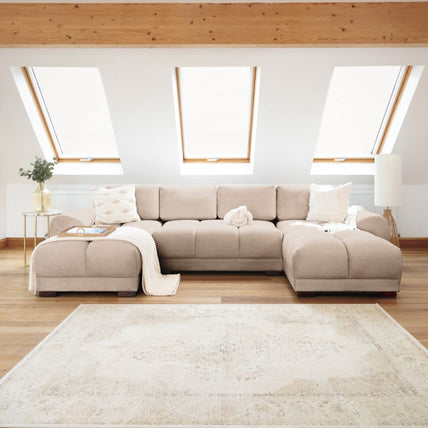 Azzuro Sofa Mocha U Shape Corner