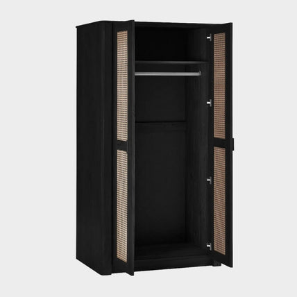 Sunny Wardrobe 2 Door Black
