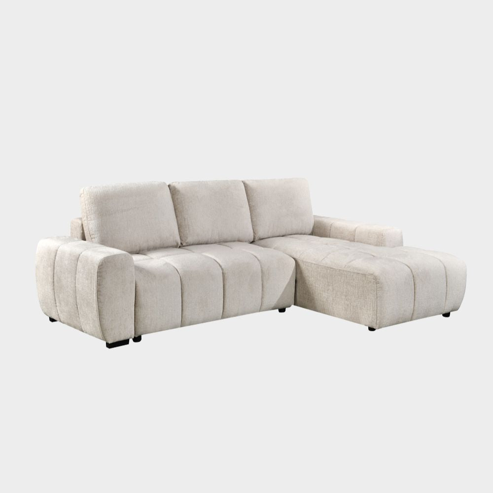 Lora Sofa Bed Beige Right Hand Facing Corner