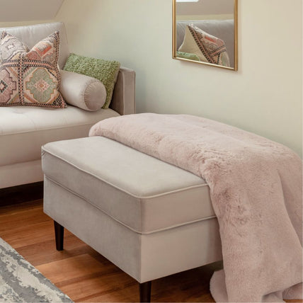 Harper Sofa Plush Beige Footstool
