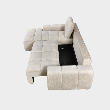 Lora Sofa Bed Beige Left Hand Facing Corner