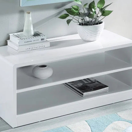 Manhattan Compact TV Unit High Gloss White