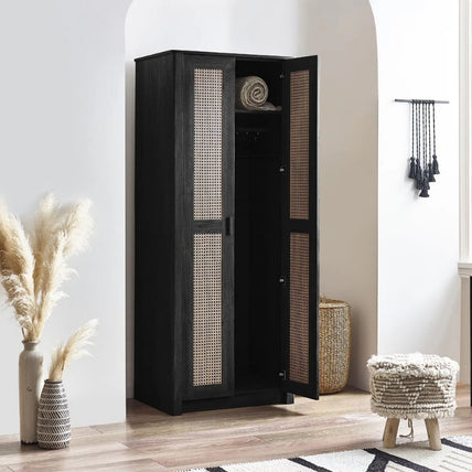 Sunny Wardrobe 2 Door Black