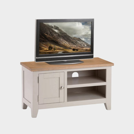 Richmond TV Unit Elephant Grey/ Euro Oak