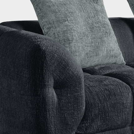 Genoa Sofa Charcoal Right Hand Corner