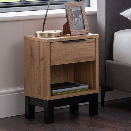 Bali Bedside 1 Drawer Oak
