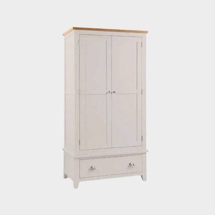 Richmond Wardrobe 2 Door 1 Drawer Elephant Grey
