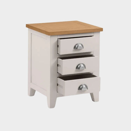 Richmond Bedside 3 Drawer Elephant Grey