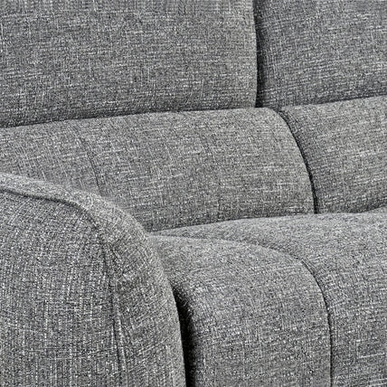 Turin Electric Recliner Sofa Charcoal Right Hand Corner