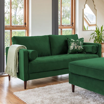 Harper Sofa Plush Green 3 Seater