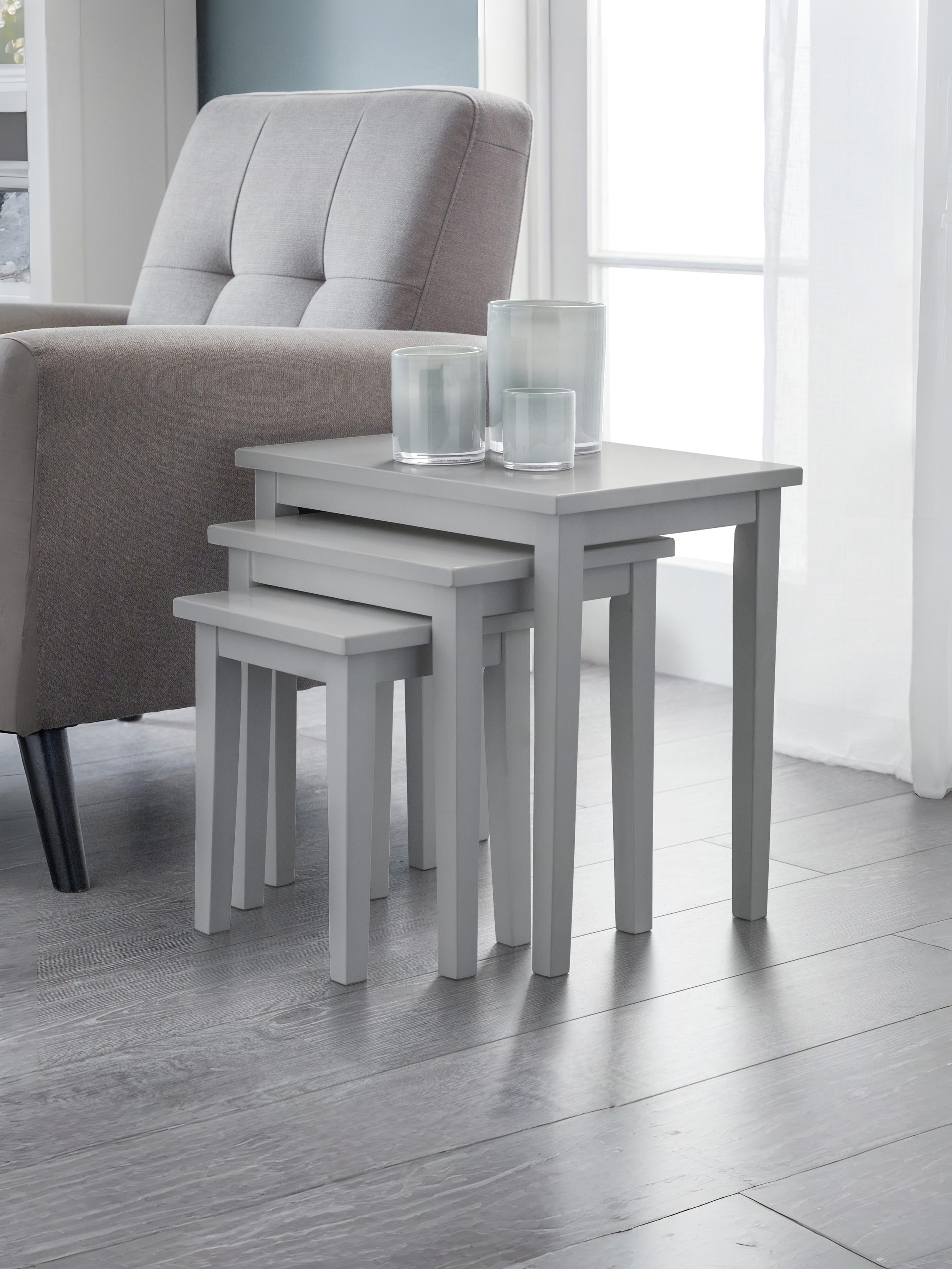Coral Range Grey Nesting Side Tables