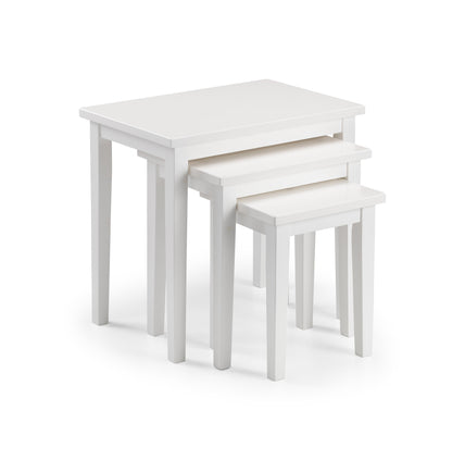 Coral Nesting Side Tables Pure White