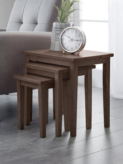 Coral Nesting Side Tables Walnut
