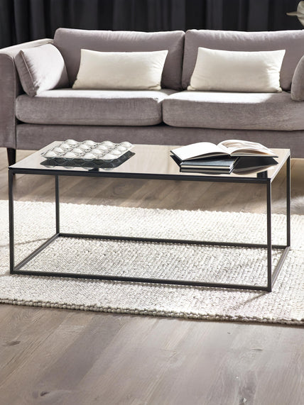 Cypress Coffee Table Smoked Glass/Black
