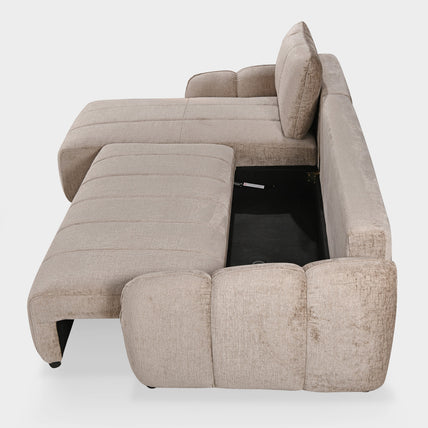 Evara Sofa Bed Universal Corner Mushroom