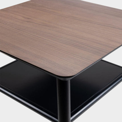 Flavia Lamp Table Black/Walnut