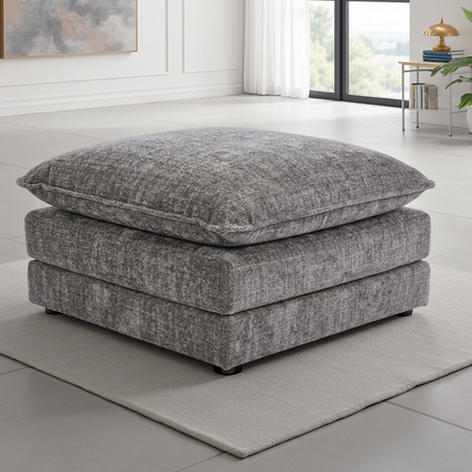 Solaya Sofa Grey Footstool