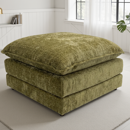 Solaya Sofa Green Footstool