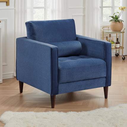 Harper Sofa Plush Blue Armchair