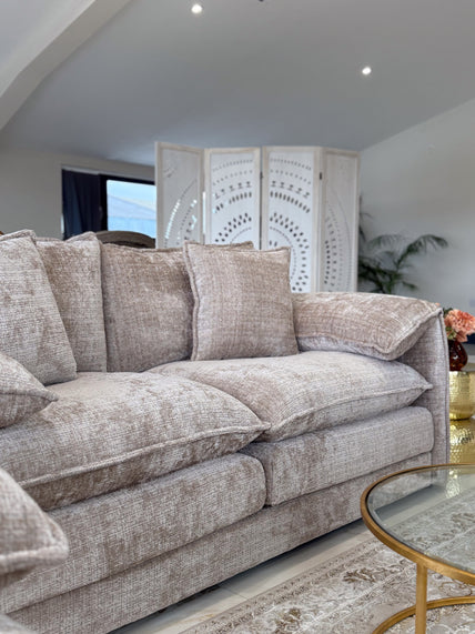 Solaya Sofa Beige 3 Seater