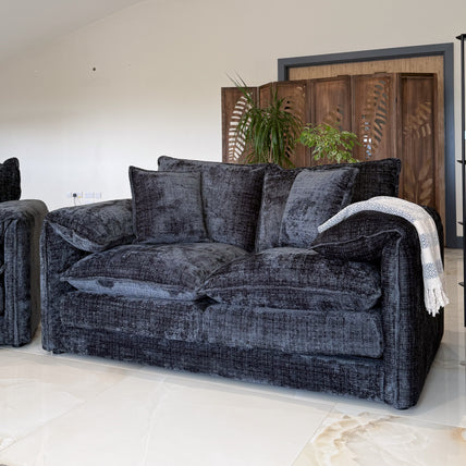 Solaya Sofa Black 2 Seater