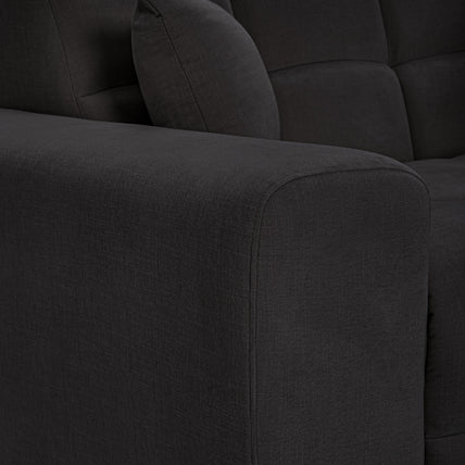 Jacob Sofa 3 Seater Black