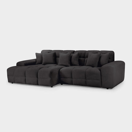 Jacob Sofa Black Left Hand Facing Corner
