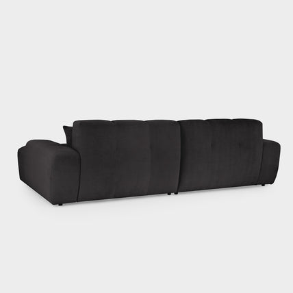 Jacob Sofa Black Right Hand Facing Corner