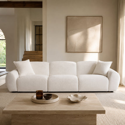 Jasmine Sofa Stone 3 Seater