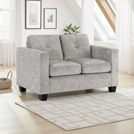 Jerry Sofa Grey Fabric 2 Seater