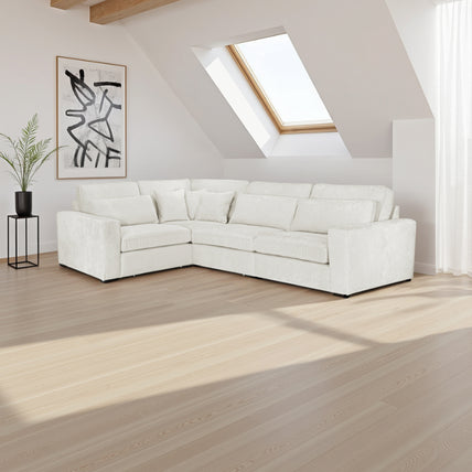 Kiana Modular Sofa Ivory Left Hand Facing Corner