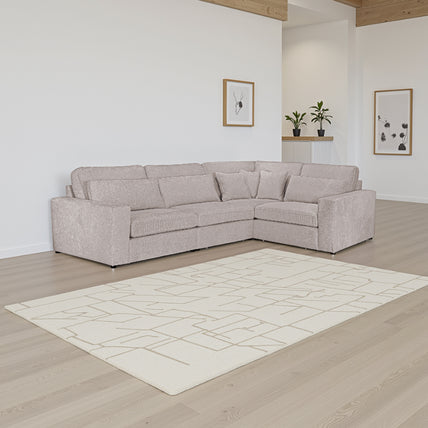 Kiana Modular Sofa Mocha Right Hand Facing Corner