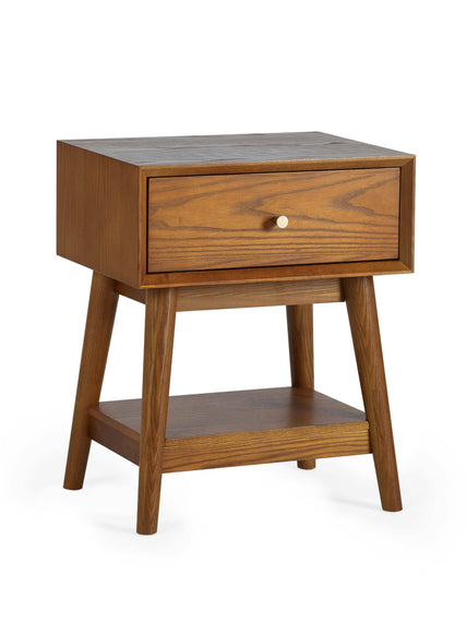 Leif 1 Drawer Side Table Ash