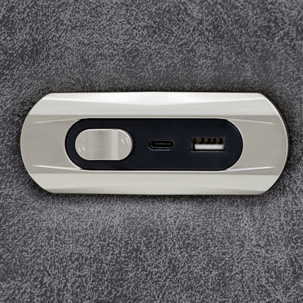 Leon Electric Recliner Sofa Grey 3 Seater