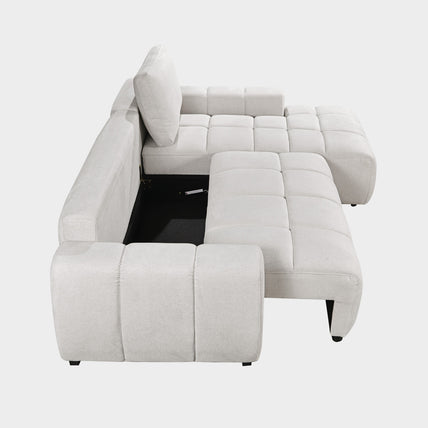 Lora Sofa Bed Stone Right Hand Facing Corner