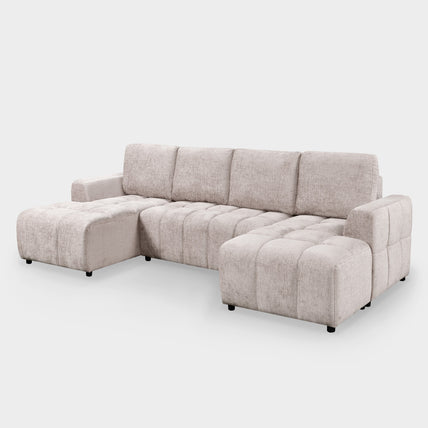 Lora Sofa Bed U Shape Corner Mushroom