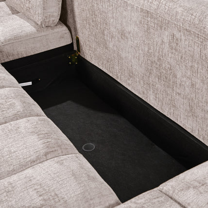 Lora Sofa Bed U Shape Corner Mushroom