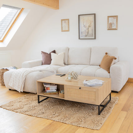 Lora Sofa Bed Beige Left Hand Facing Corner