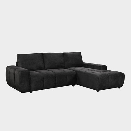 Lora Sofa Bed Black Right Hand Facing Corner