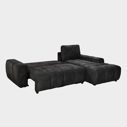 Lora Sofa Bed Black Right Hand Facing Corner