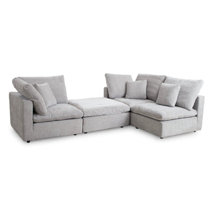 Lotus Feather Sofa Grey Modular Corner