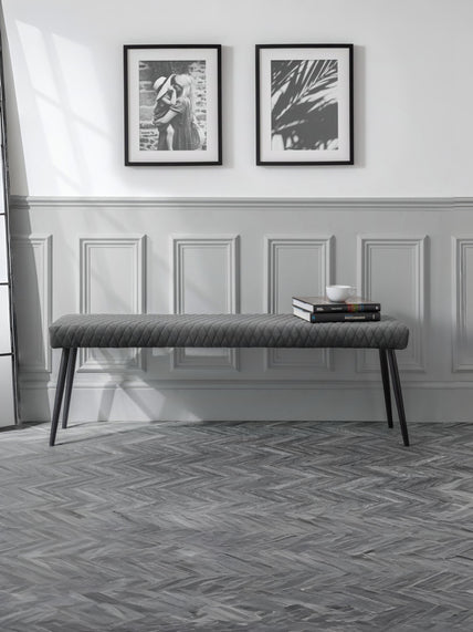Lumin Low Bench Grey/Black