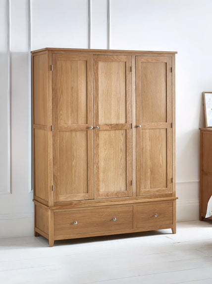 Maeve 3 Door Wardrobe Oak