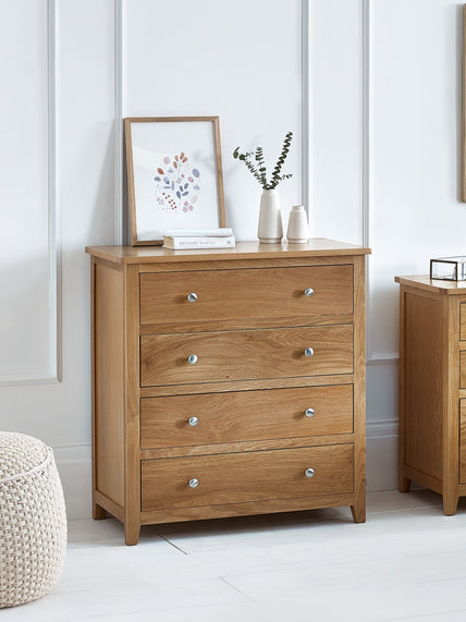 Maeve 4 Drawer Chest Oak