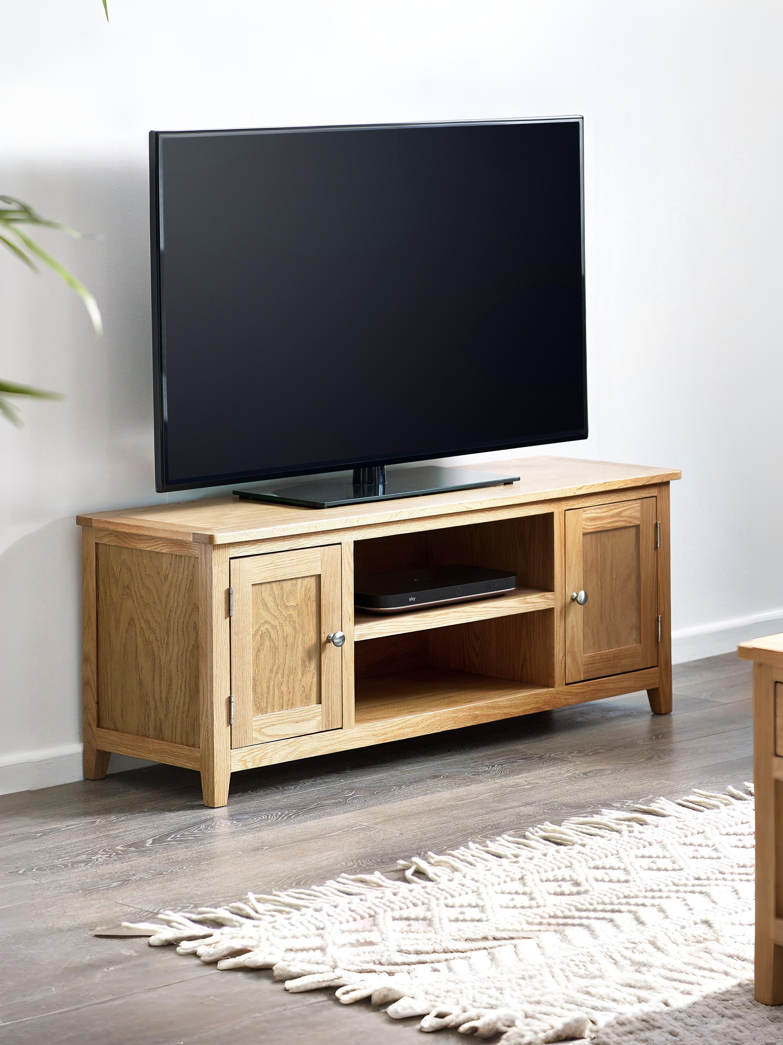 Maeve Range Oak Widescreen Tv Unit