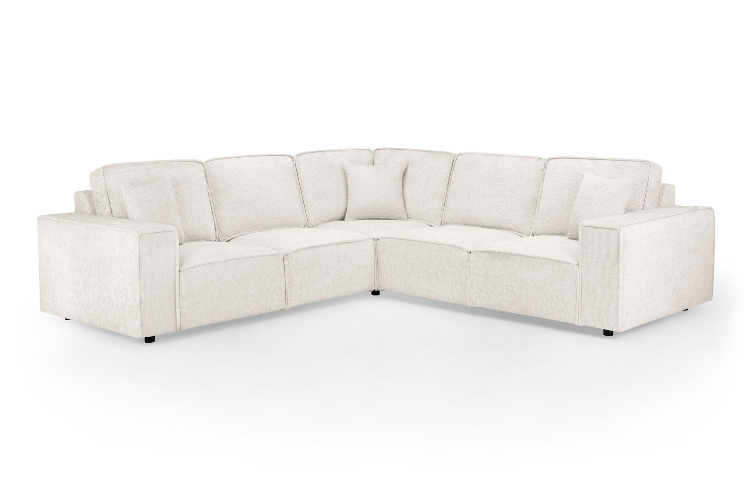 Mary Sofa Cream Large Corner Fabric Sofa Honeypot Furniture