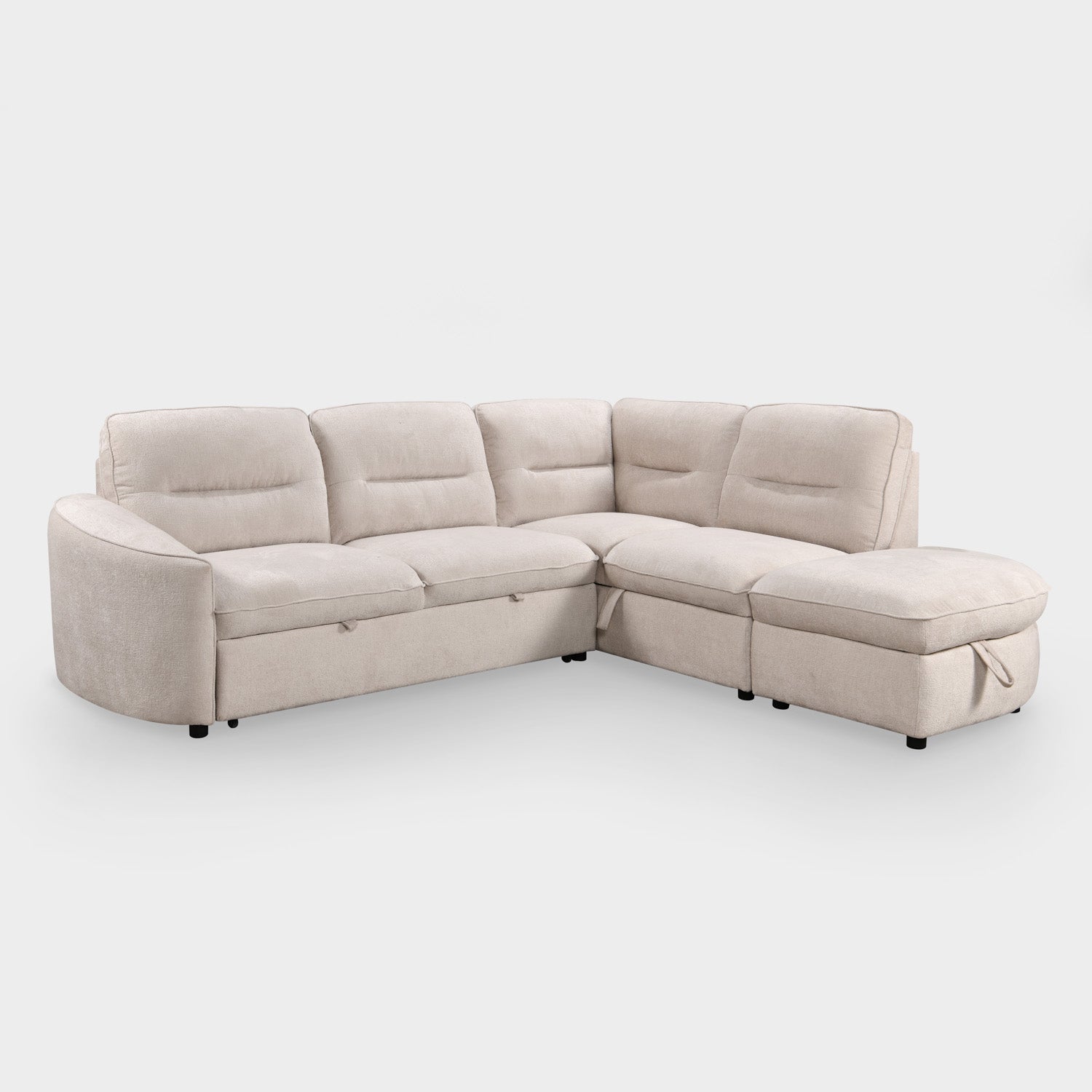 Mirella Sofa Bed Beige Right Hand Facing Corner