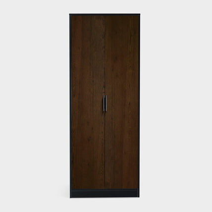 Asa 2 Door Wardrobe Walnut/Black