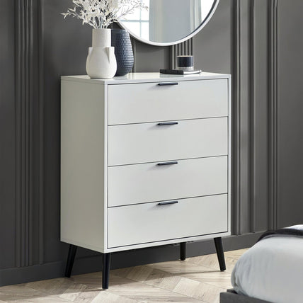 Asa 4 Drawer Chest Silk Grey
